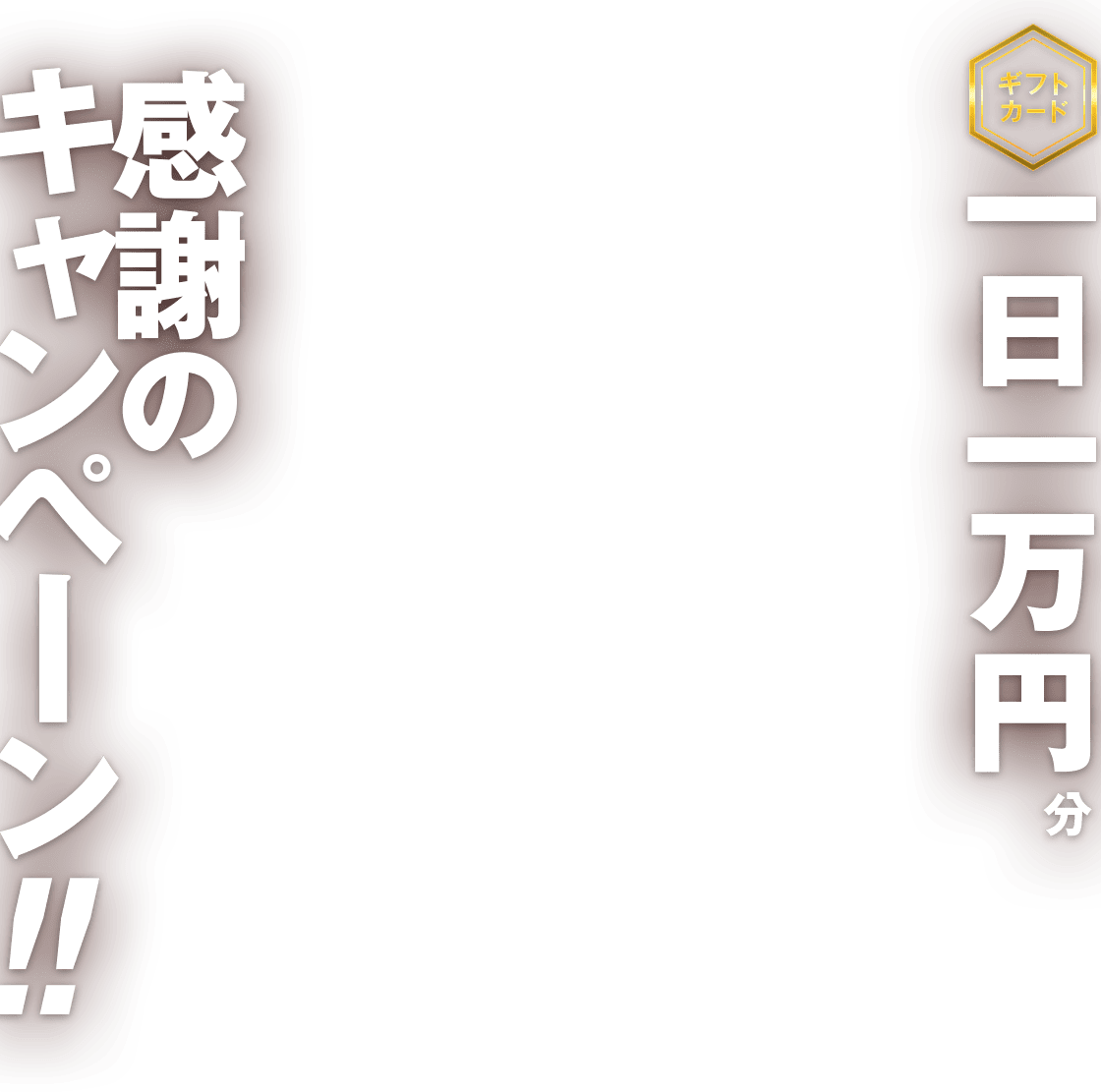 ギフトカード 一日一万円分 感謝のキャンペーン！！